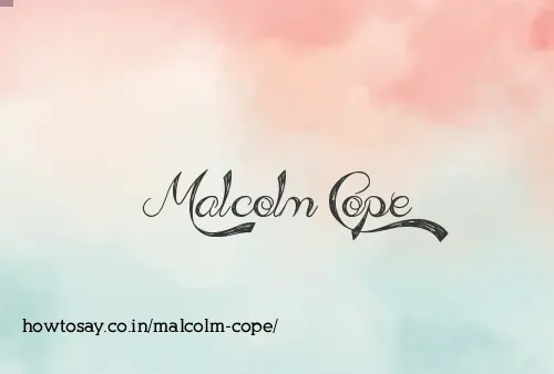 Malcolm Cope