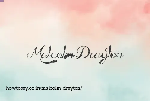 Malcolm Drayton