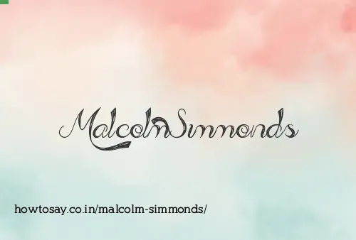 Malcolm Simmonds
