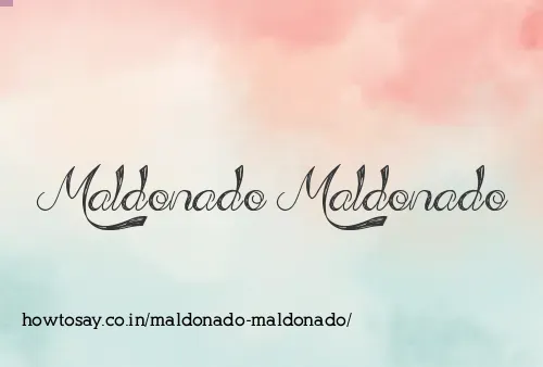 Maldonado Maldonado