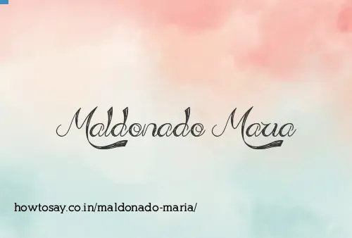 Maldonado Maria