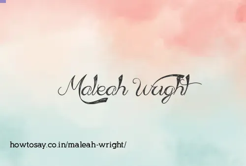 Maleah Wright