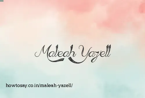Maleah Yazell