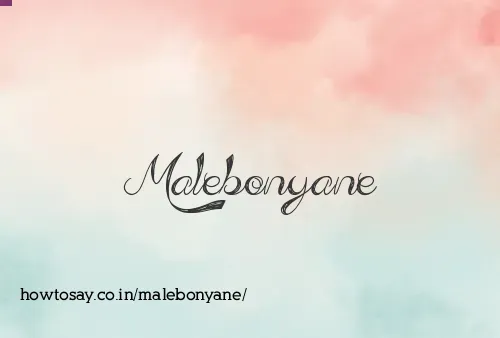Malebonyane