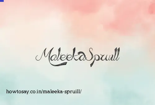 Maleeka Spruill