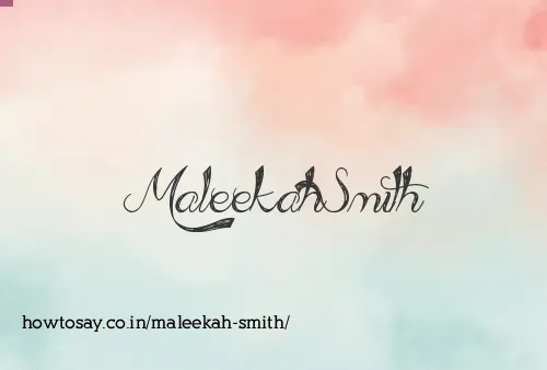 Maleekah Smith