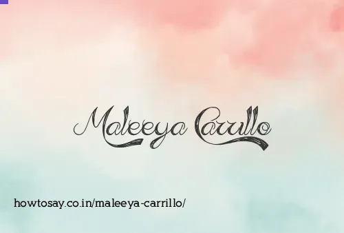 Maleeya Carrillo