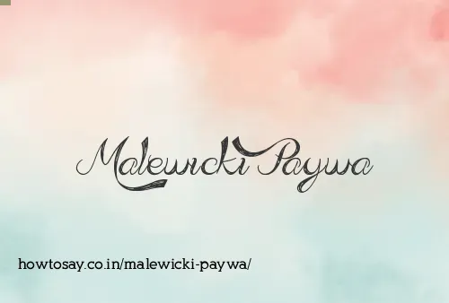 Malewicki Paywa