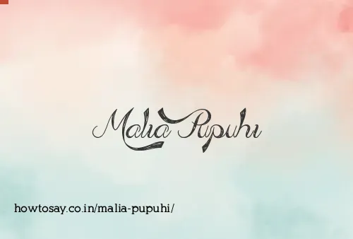 Malia Pupuhi