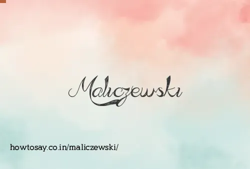 Maliczewski