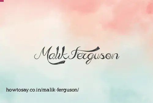 Malik Ferguson