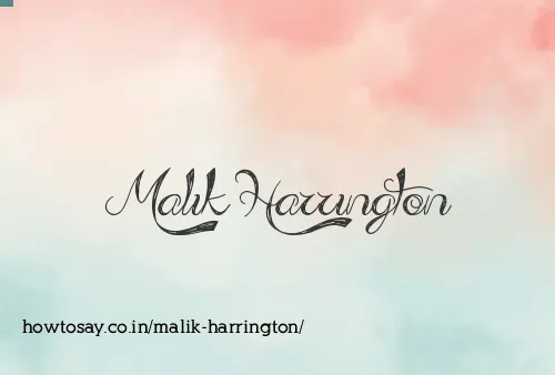 Malik Harrington