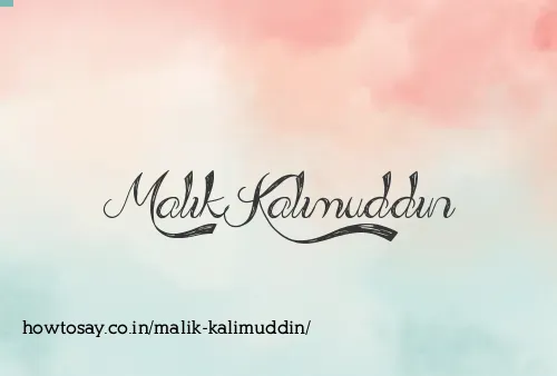 Malik Kalimuddin