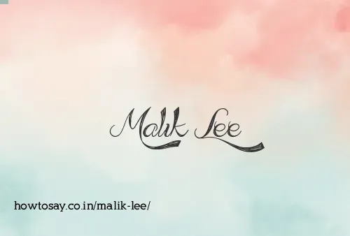 Malik Lee