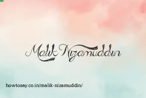 Malik Nizamuddin