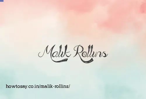 Malik Rollins