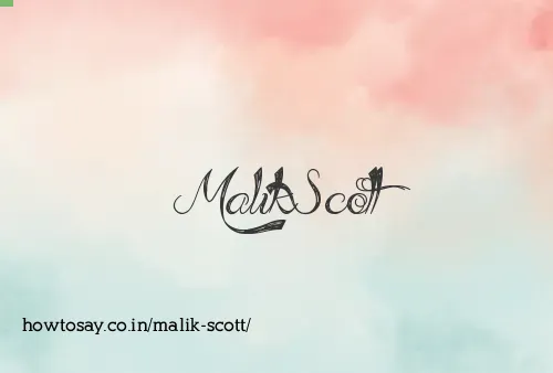 Malik Scott