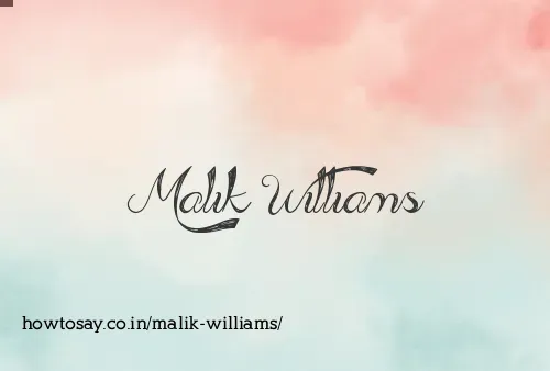 Malik Williams