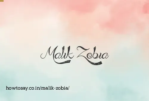 Malik Zobia