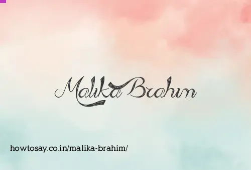 Malika Brahim