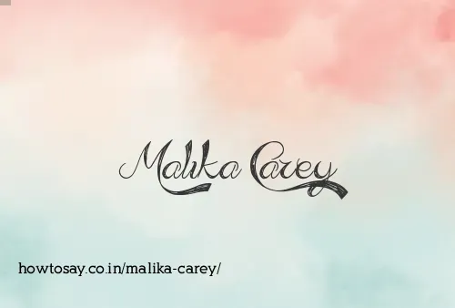 Malika Carey