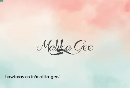 Malika Gee