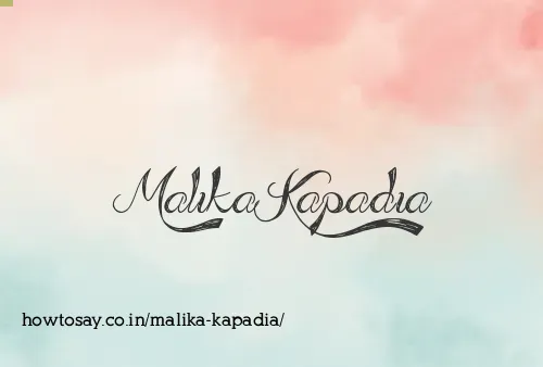 Malika Kapadia