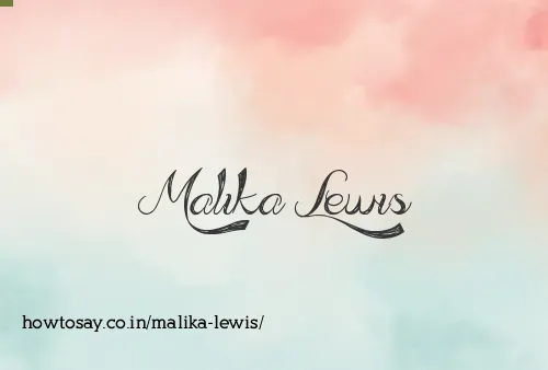 Malika Lewis