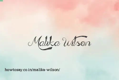 Malika Wilson