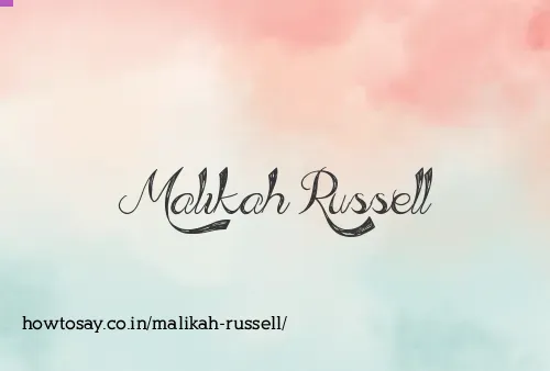 Malikah Russell