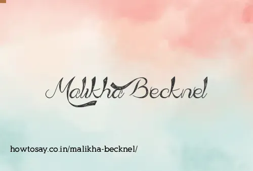 Malikha Becknel