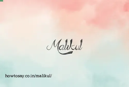 Malikul