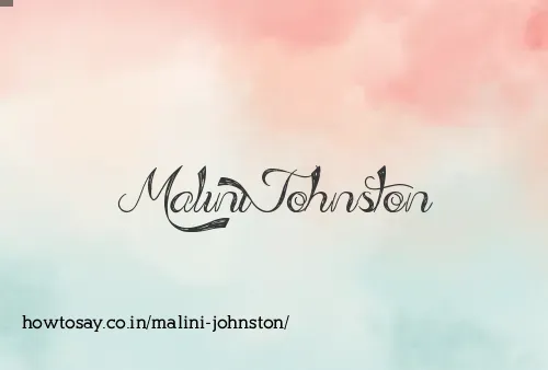 Malini Johnston