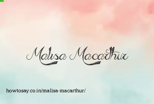 Malisa Macarthur