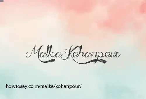 Malka Kohanpour