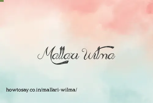 Mallari Wilma