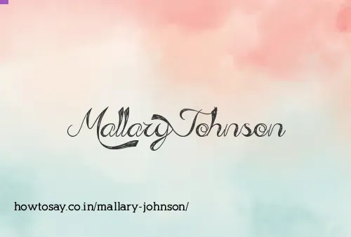 Mallary Johnson