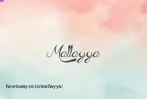 Mallayya