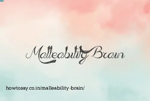 Malleability Brain