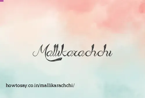 Mallikarachchi