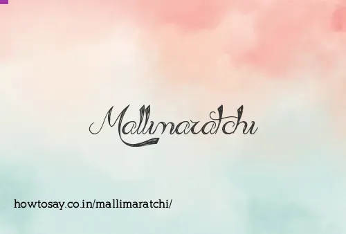 Mallimaratchi