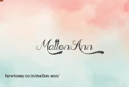 Mallon Ann