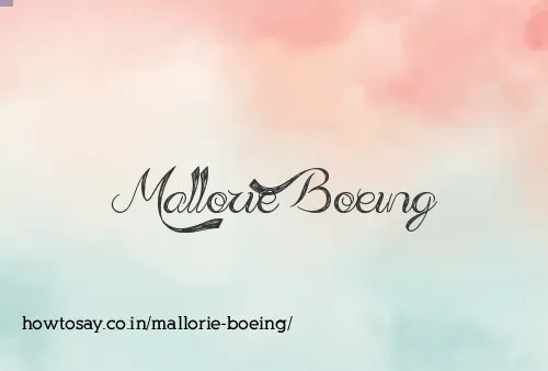 Mallorie Boeing