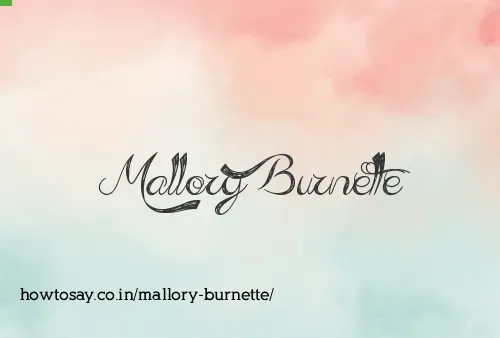 Mallory Burnette