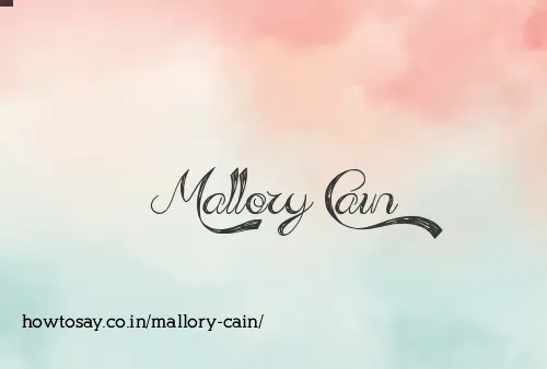 Mallory Cain