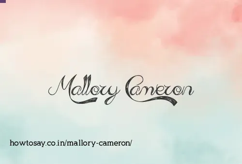 Mallory Cameron