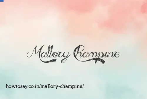 Mallory Champine