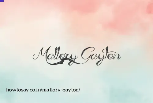 Mallory Gayton