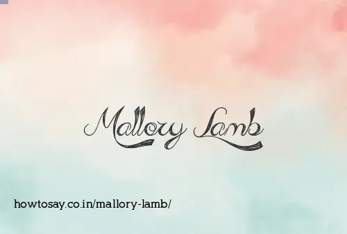 Mallory Lamb