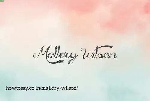 Mallory Wilson